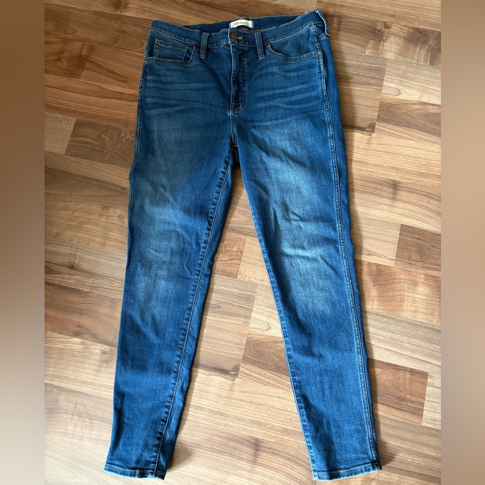 Madewell Jeans Womens 31 Roadtripper 10" High Rise Stretch Medium Wash Denim